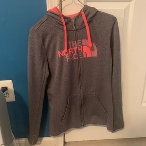North Face zip up jacket size small